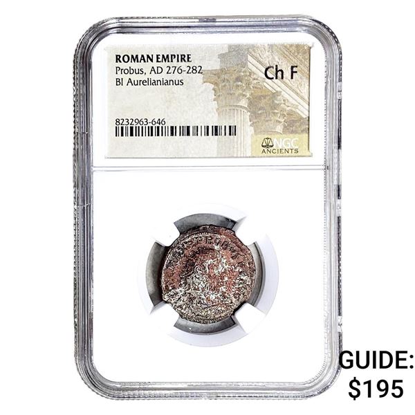 Roman Probus,AD 276-282 BI Aurelianianus NGC Ch F