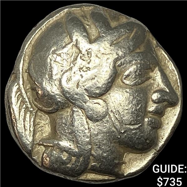Attica Athens 393-294 AD Silver Tetraderachm NEARLY UNCIRCULATED