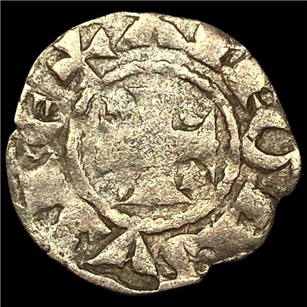1248-1279 Portugal Alfonso III Silver Dinero NEARLY UNCIRCULATED