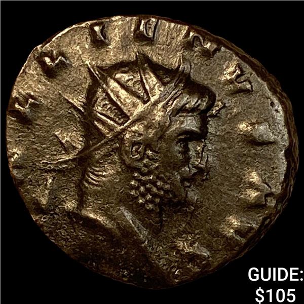 Roman Gallienus 253-268 AD BI Dbl Denarius CHOICE AU
