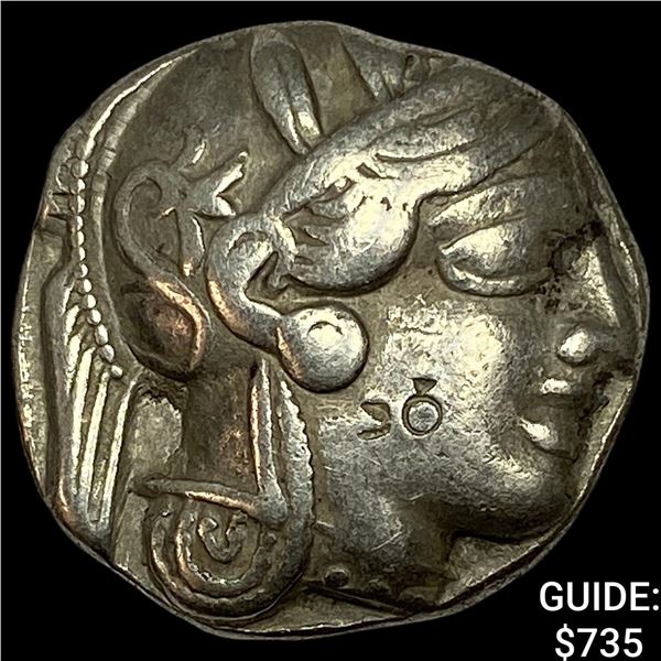 Attica Athens 393-294 AD Silver Tetradrachm NEARLY UNCIRCULATED