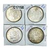 [4 Coins] 1921-D Morgan Silver Dollar