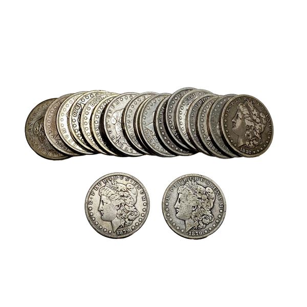 [20 Coins] 1879-1921 Morgan Silver Dollar Roll