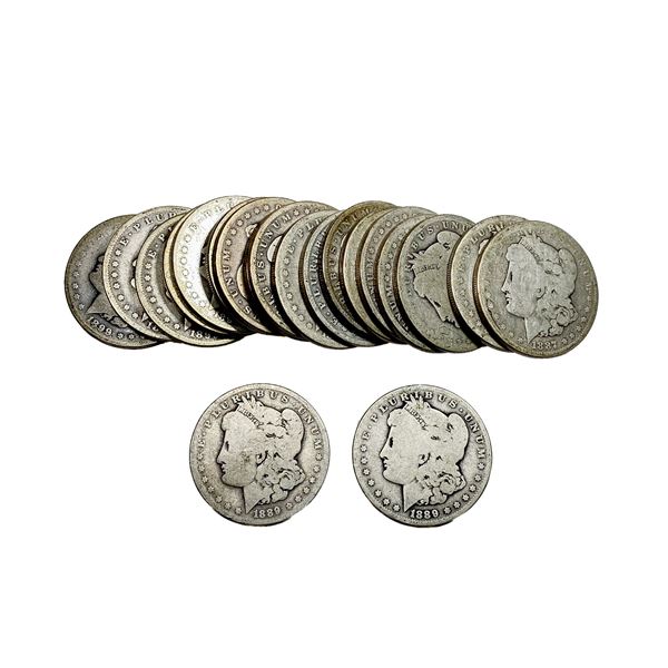 [20 Coins] 1887-1899 Morgan Silver Dollar Roll