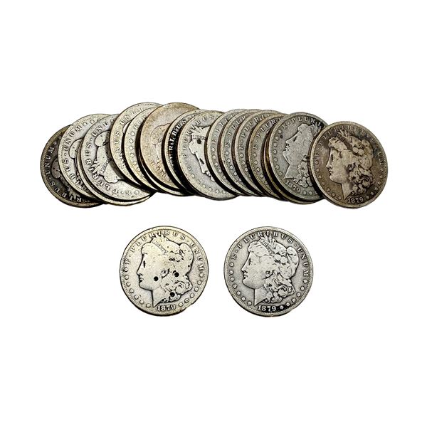 [20 Coins] 1879-1891 Morgan Silver Dollar Roll