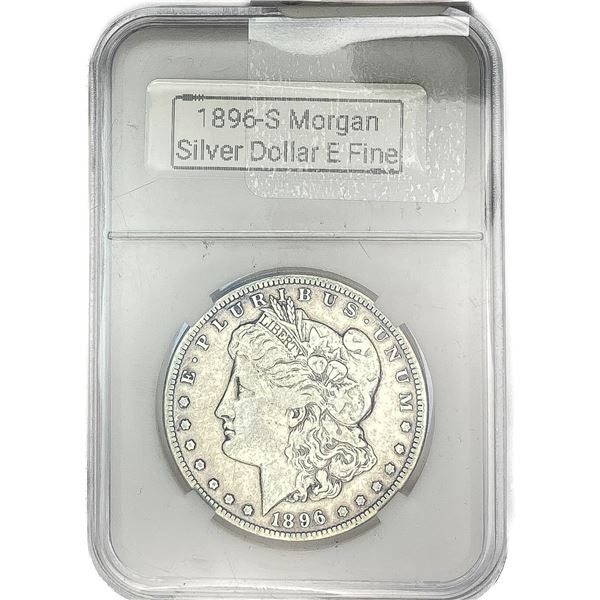 1896-S Morgan Silver Dollar  EF