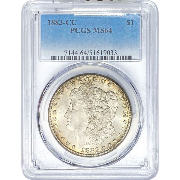 1883-CC Morgan Silver Dollar PCGS MS64