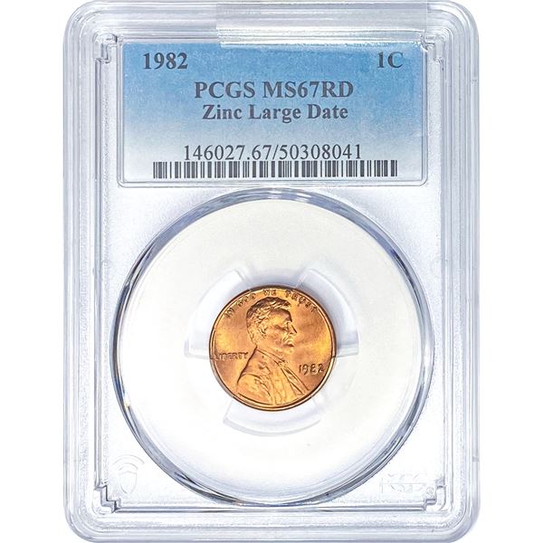 1982 Wheat Cent PCGS MS67 RD