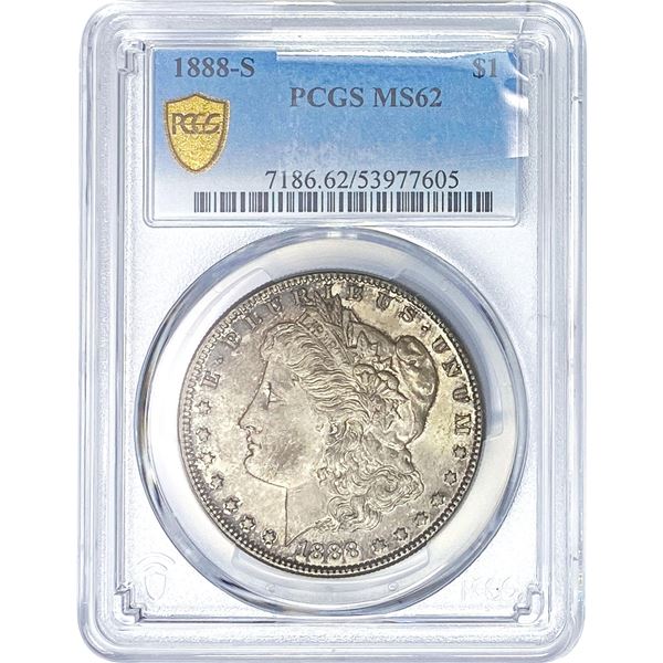 1888-S Morgan Silver Dollar PCGS MS62