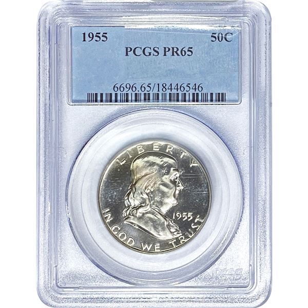 1955 Franklin Half Dollar PCGS PR65