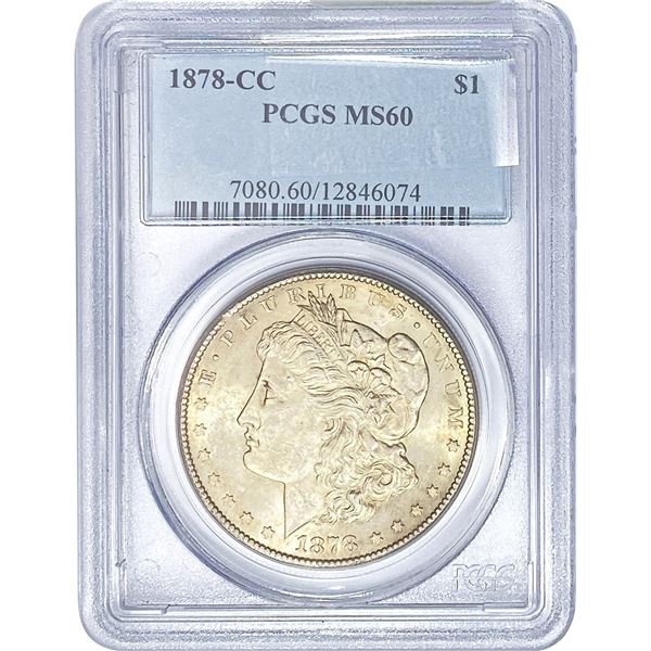 1878-CC Morgan Silver Dollar PCGS MS60