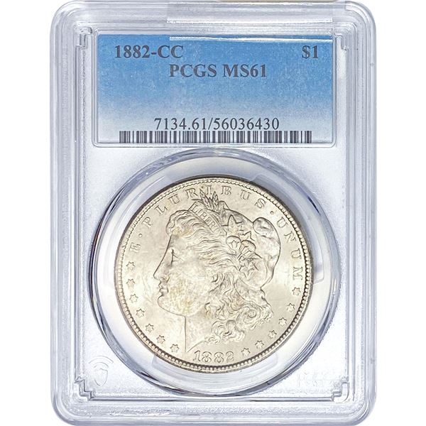 1882-CC Morgan Silver Dollar PCGS MS61