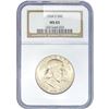 Image 1 : 1954-S Franklin Half Dollar NGC MS65