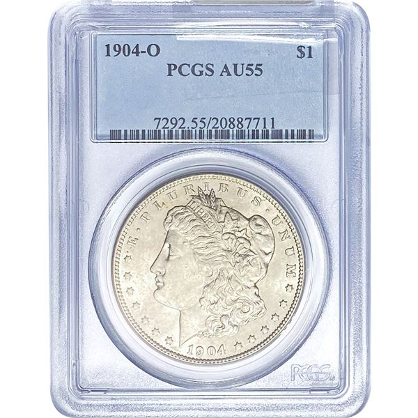 1904-O Morgan Silver Dollar PCGS AU55