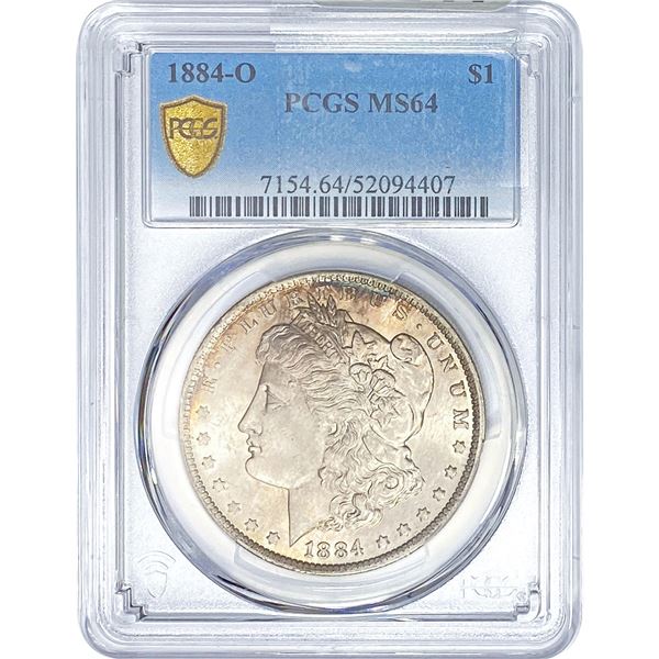 1884-O Morgan Silver Dollar PCGS MS64