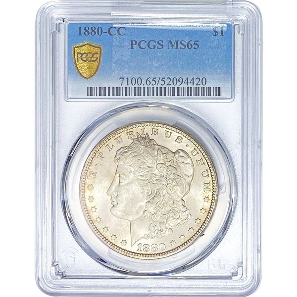 1880-CC Morgan Silver Dollar PCGS MS65