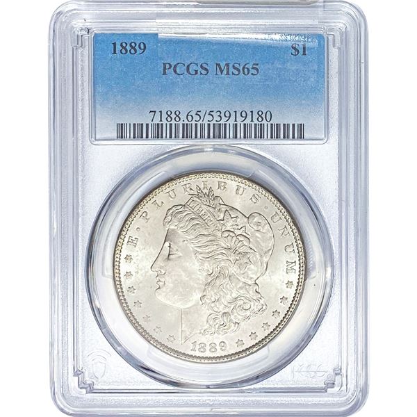 1889 Morgan Silver Dollar PCGS MS65