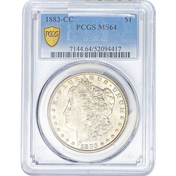 1883-CC Morgan Silver Dollar PCGS MS64