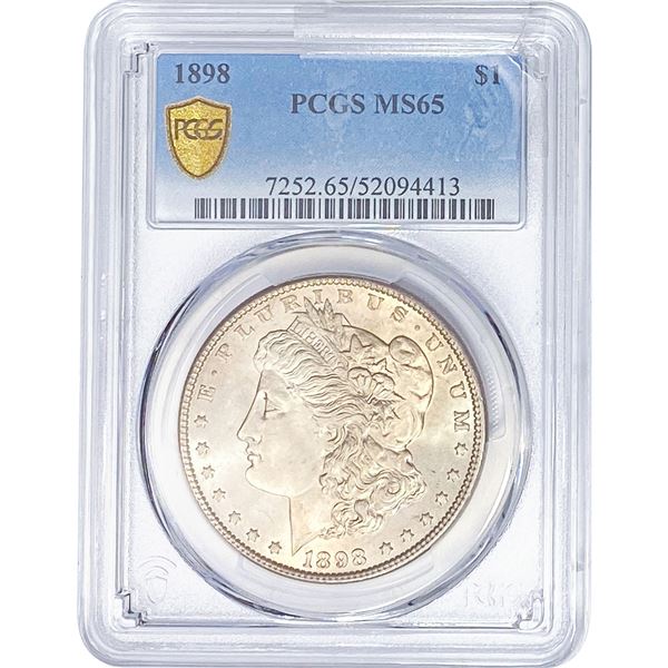 1898 Morgan Silver Dollar PCGS MS65