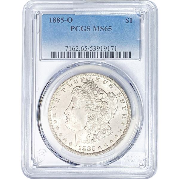 1885-O Morgan Silver Dollar PCGS MS65