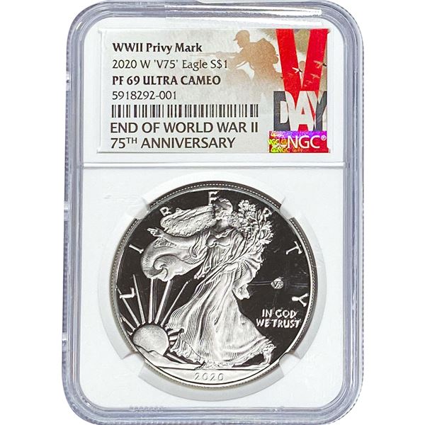 2020 Silver Eagle NGC PF69 Ultra Cameo