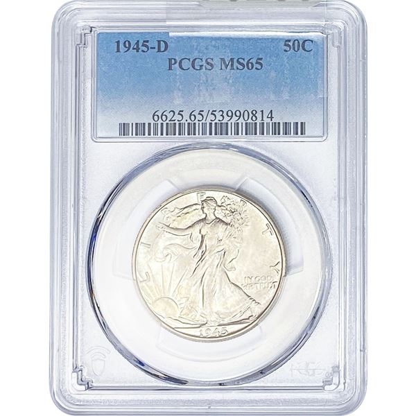 1945-D Walking Liberty Half Dollar PCGS MS65