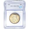 Image 1 : 1951 Franklin Half Dollar ICG MS64 FBL