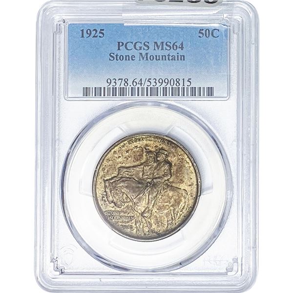 1925 Stone Mountain Half Dollar PCGS MS64