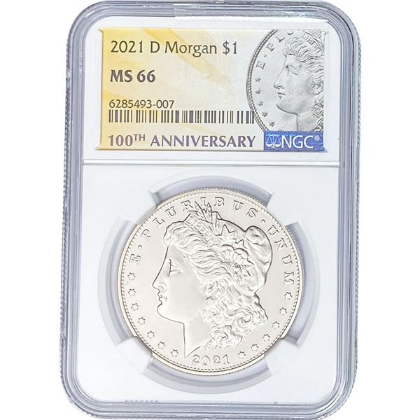 2021-D Morgan Silver Dollar NGC MS66