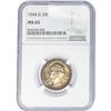 Image 1 : 1944-D Washington Silver Quarter NGC MS65