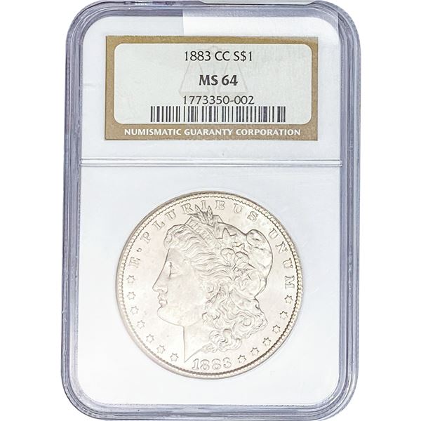 1883-CC Morgan Silver Dollar NGC MS64