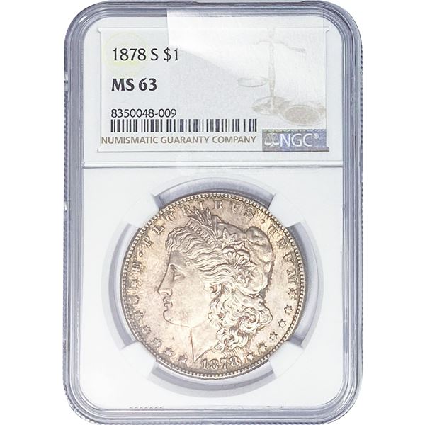 1878-S Morgan Silver Dollar NGC MS63