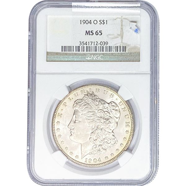1904-O Morgan Silver Dollar NGC MS65