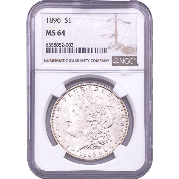 1896 Morgan Silver Dollar NGC MS64