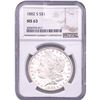 Image 1 : 1882-S Morgan Silver Dollar NGC MS63