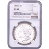 Image 1 : 1881-S Morgan Silver Dollar NGC MS64
