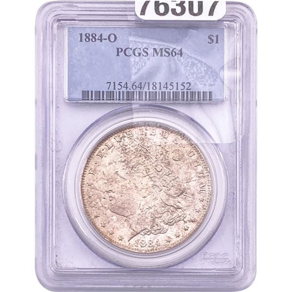 1884-O Morgan Silver Dollar PCGS MS64