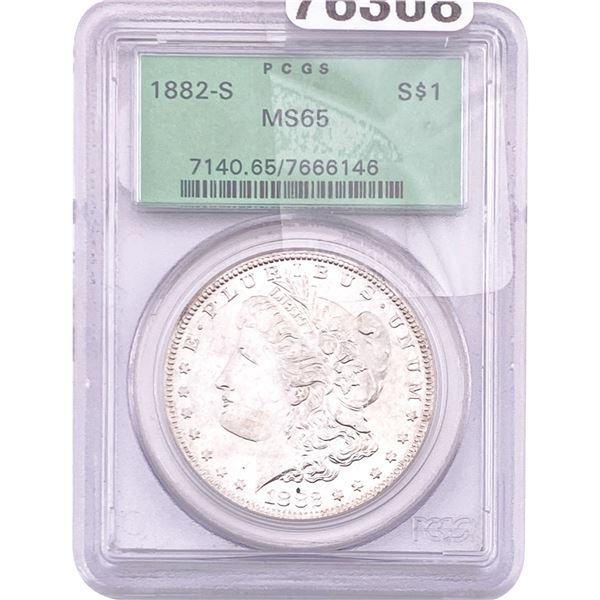 1882-S Morgan Silver Dollar PCGS MS65