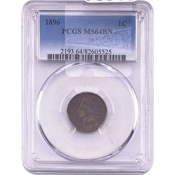 1896 Indian Head Cent PCGS MS64 BN