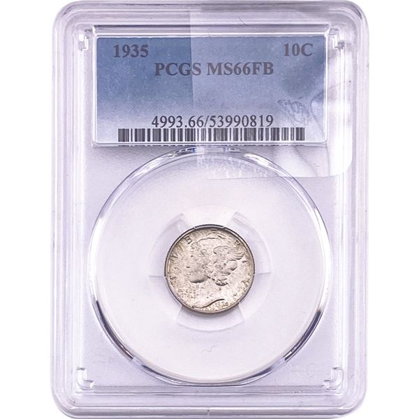1935 Mercury Silver Dime PCGS MS66 FB