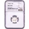 Image 1 : 1944-D Mercury Silver Dime NGC MS65 FB
