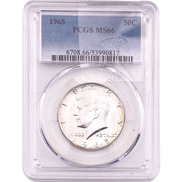 1965 Kennedy Half Dollar PCGS MS66