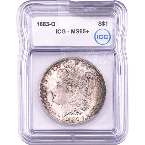 1883-O Morgan Silver Dollar ICG MS65+