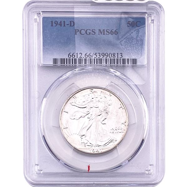 1941-D Walking Liberty Half Dollar PCGS MS66
