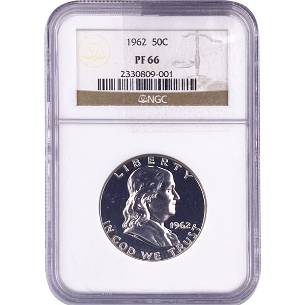 1962 Franklin Half Dollar NGC PF66