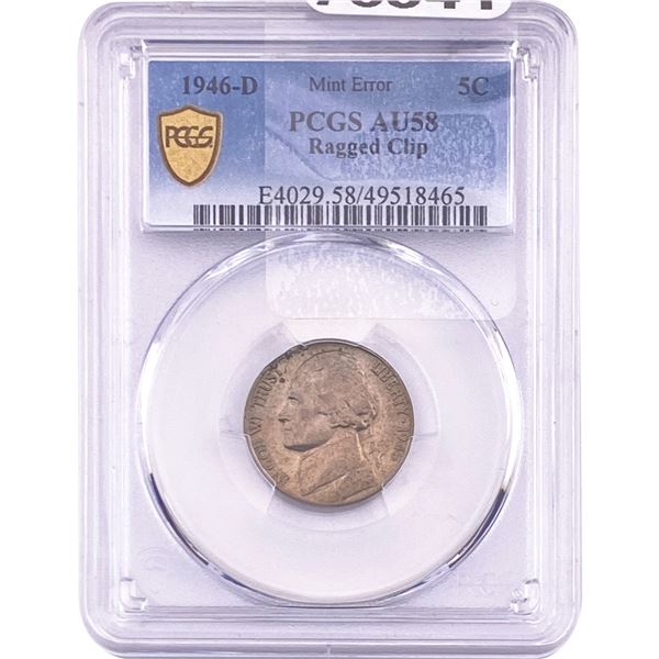1946-D Jefferson Nickel PCGS AU58