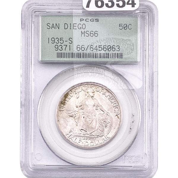1935-S San Diego Half Dollar PCGS MS66
