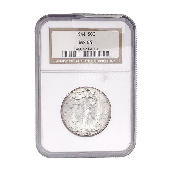 1944 Walking Liberty Half Dollar NGC MS65