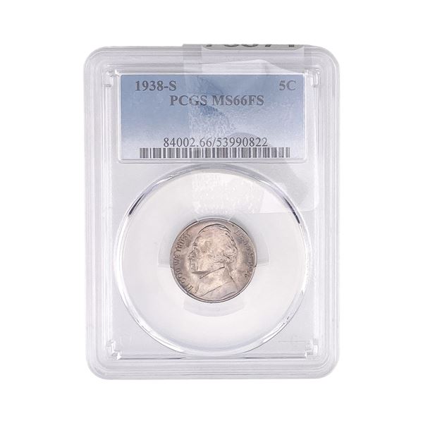 1938-S Jefferson Nickel PCGS MS66 FS