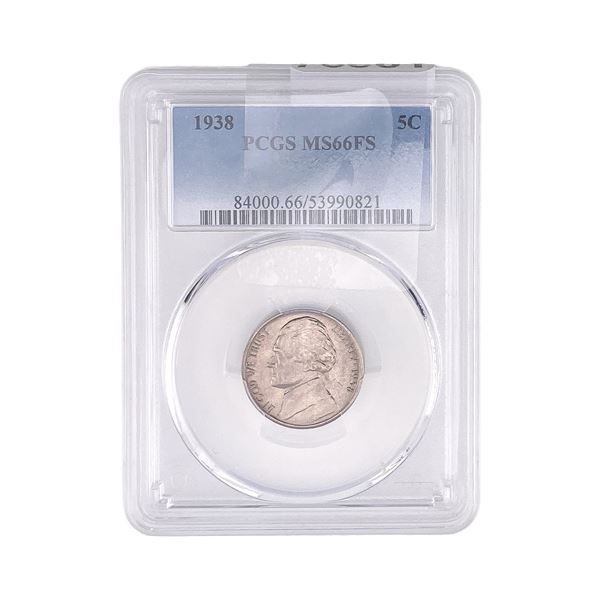 1938 Jefferson Nickel PCGS MS66 FS
